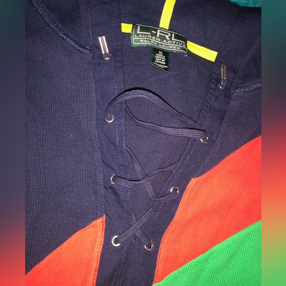 Ralph Lauren Active Vintage Style Hooded Shirt